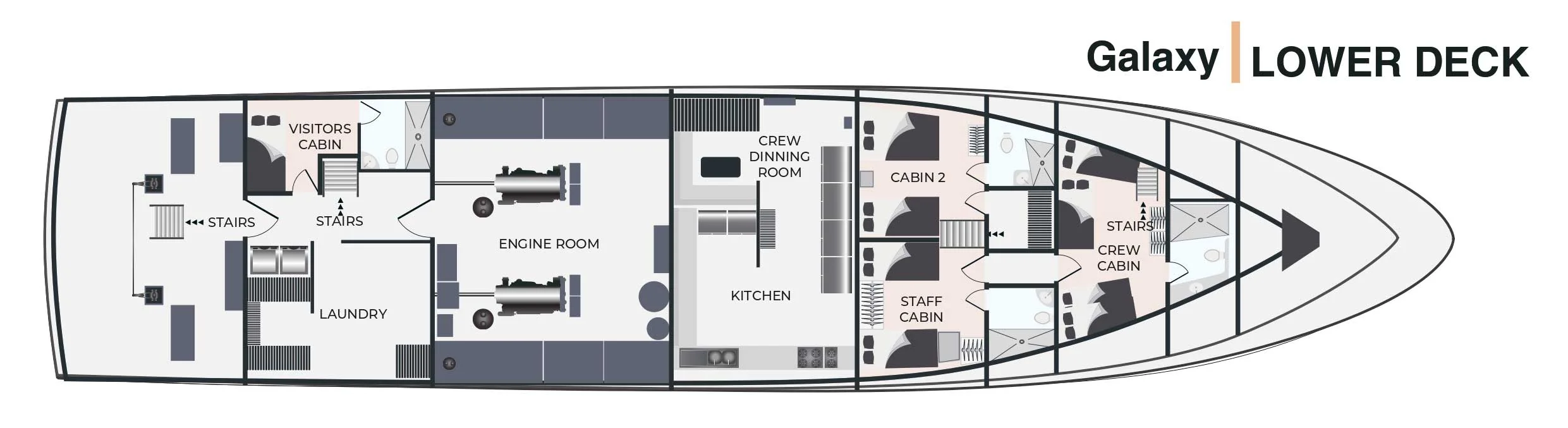 Lower Deck deck plan