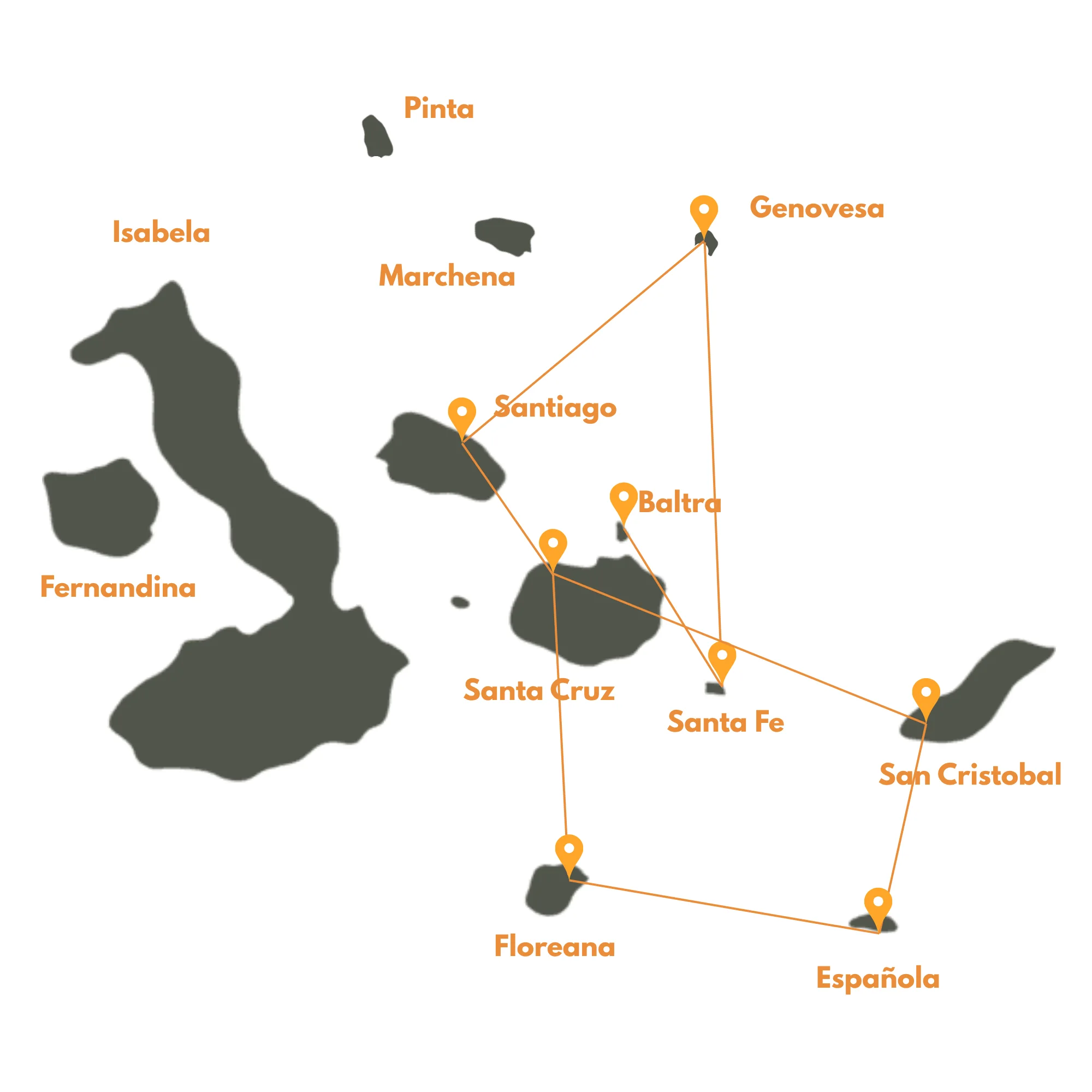 Grand Galapagos Discovery map