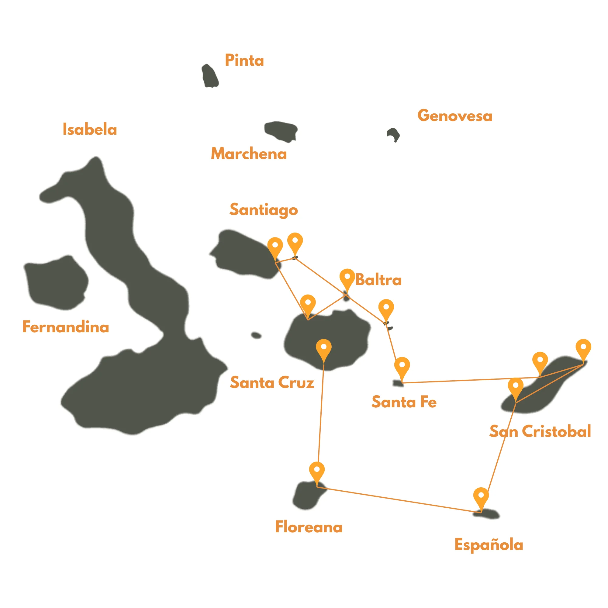 Eastern and Southern Discovery Route route map