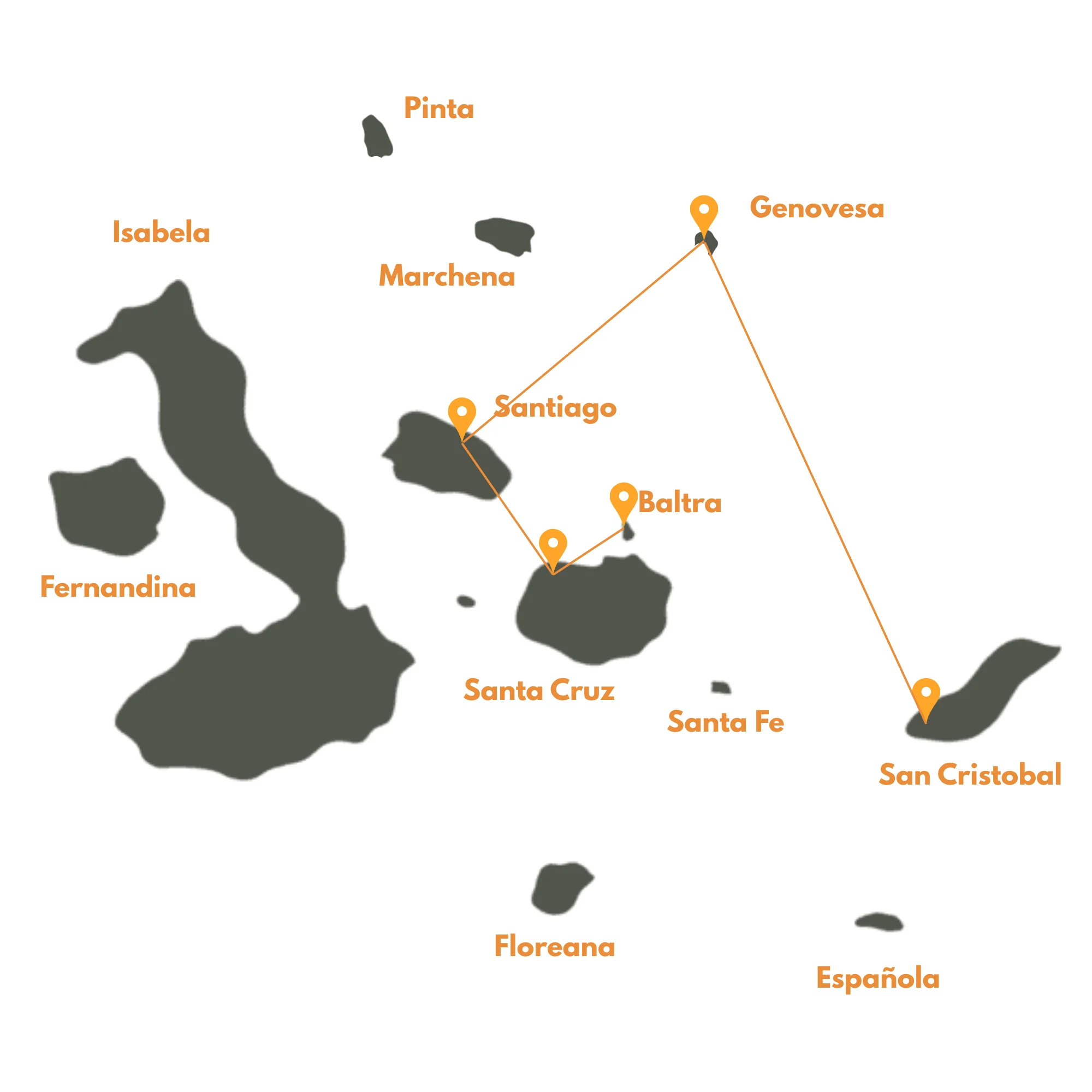 Northern Route map