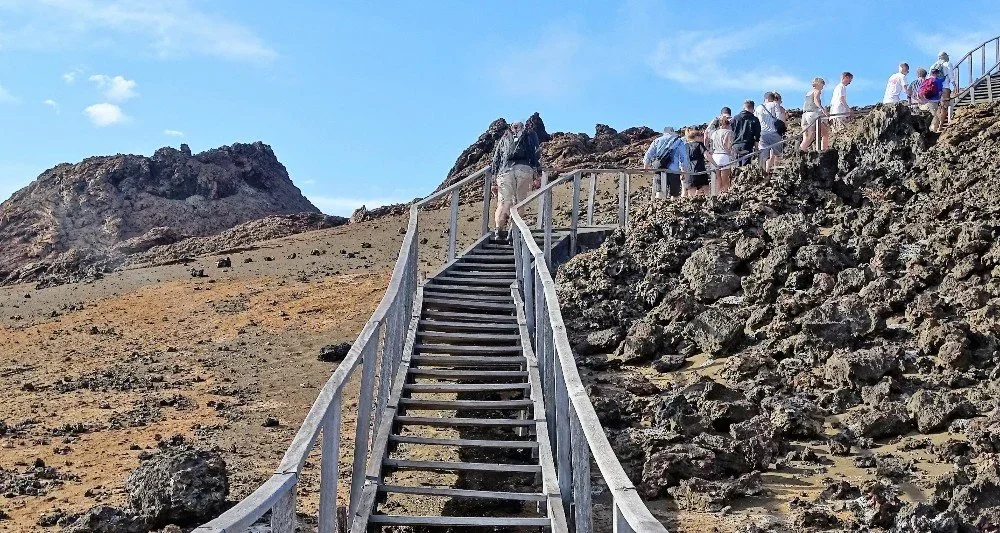 The climb to Bartolome's viewpoint is part of the experience.