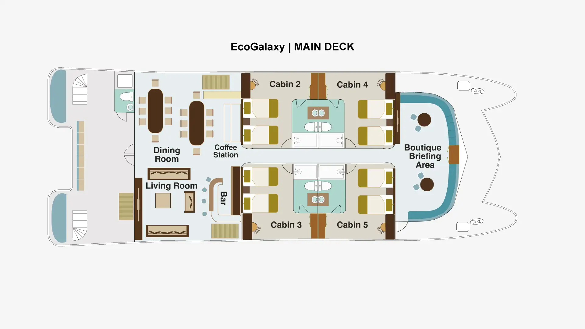 Main Deck layout aboard EcoGalaxy