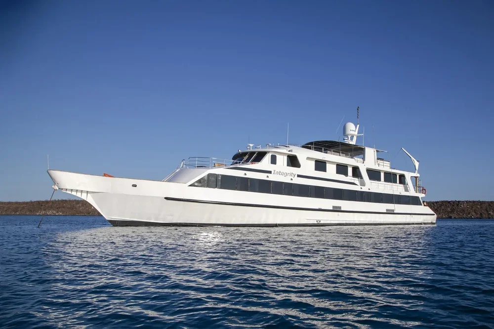 Integrity: a luxury Galapagos cruise designed to explore the archipelago from the water.