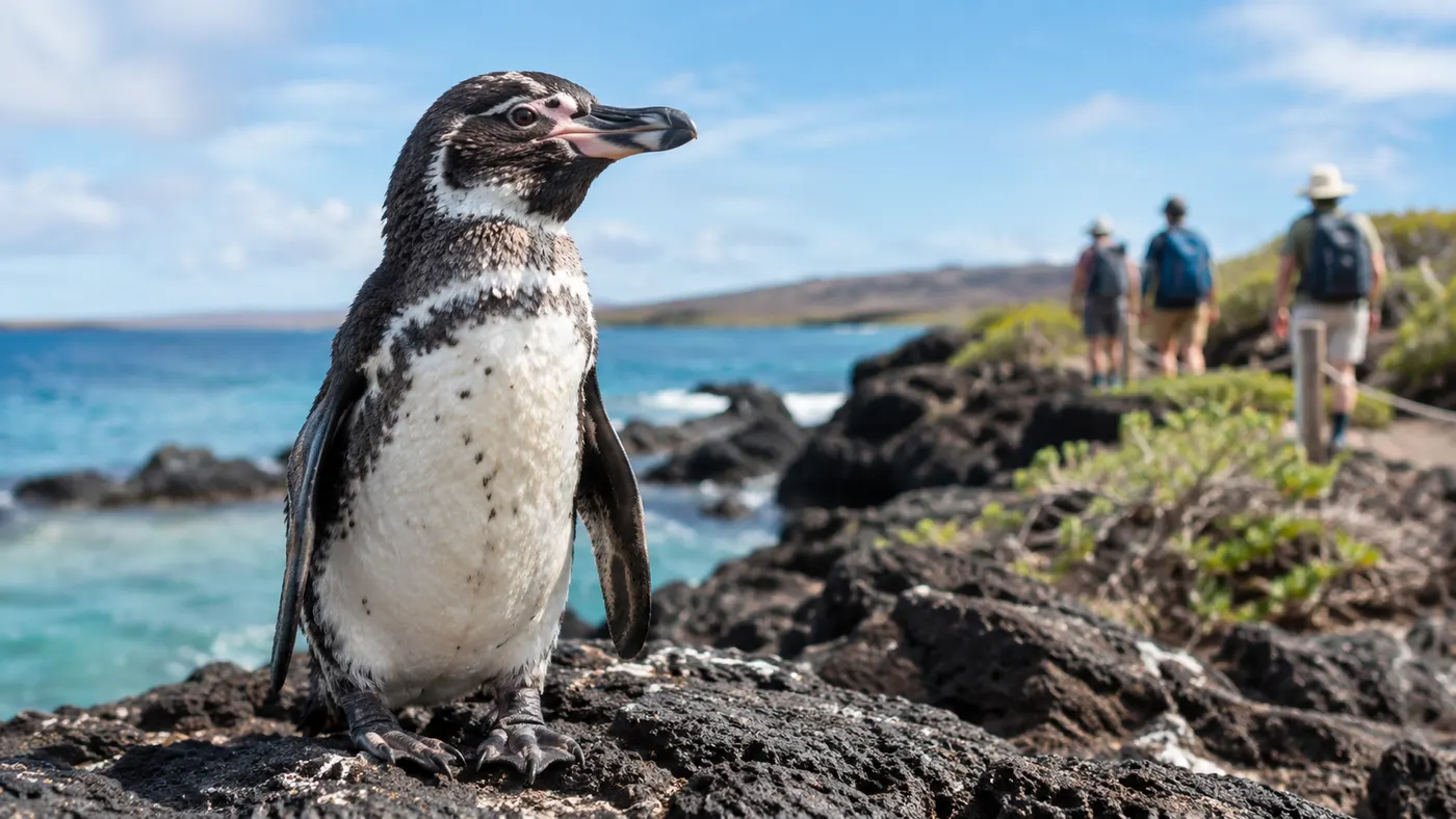 A Galápagos penguin sighting never gets old