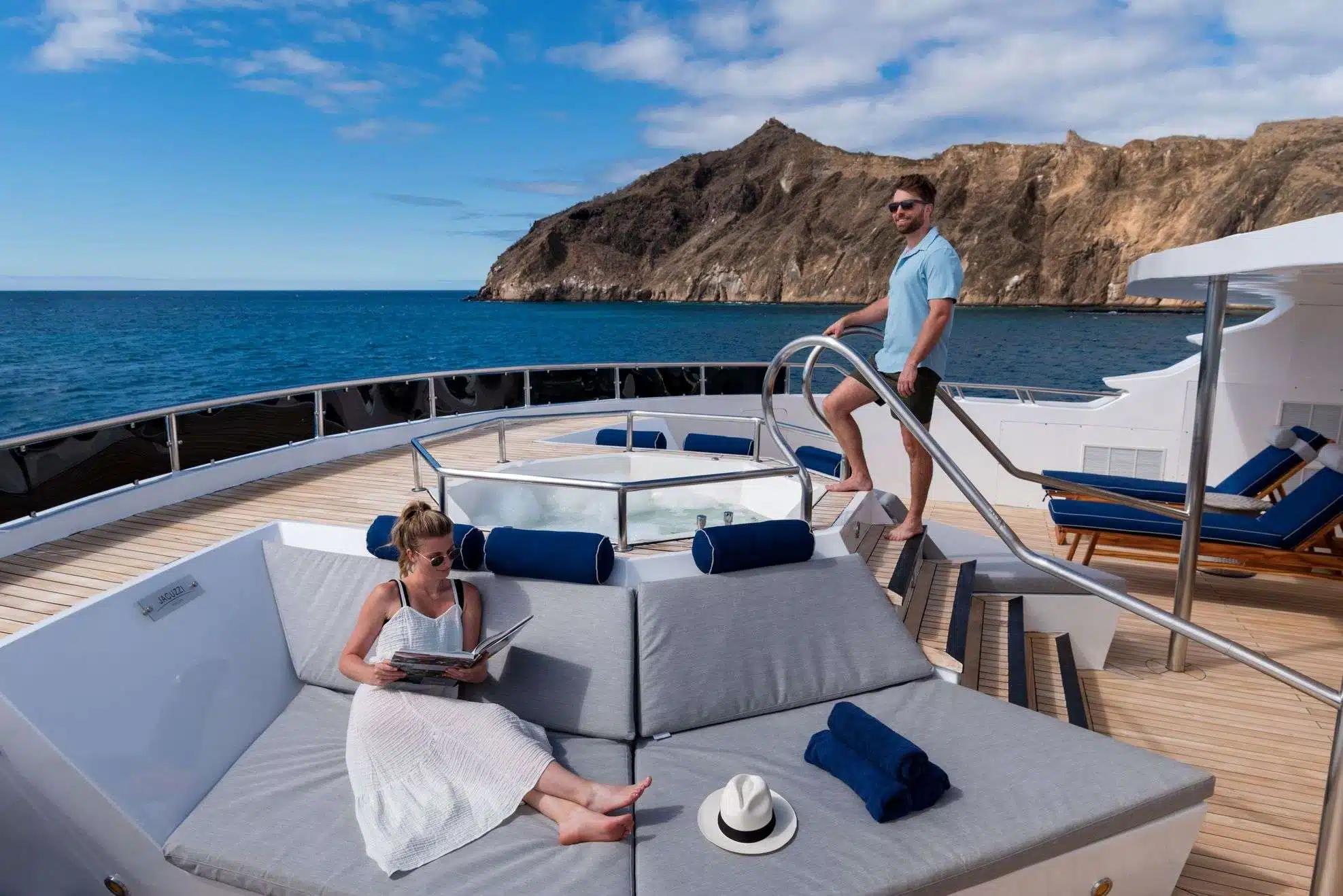 Private cruise balcony over the ocean