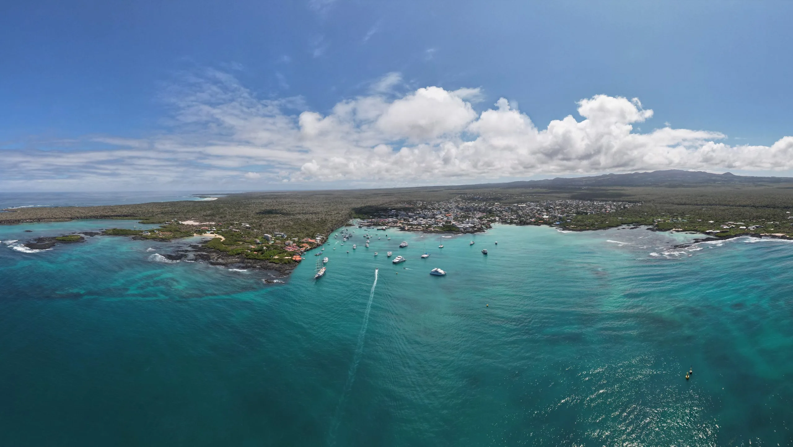 Aerial view of Santa Cruz Island