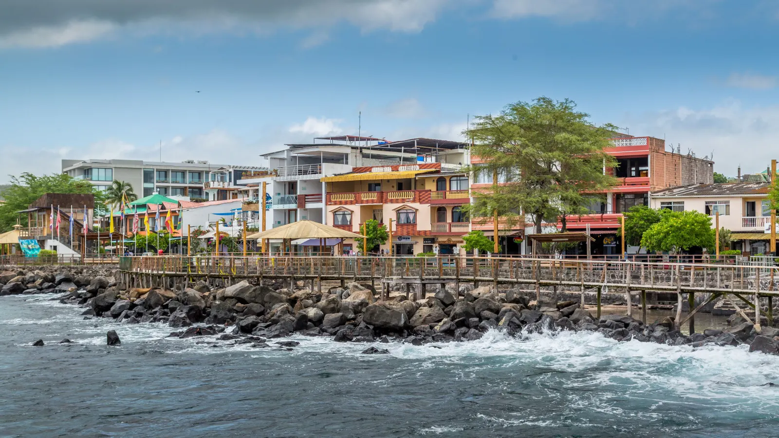 Waterfront of Puerto Baquerizo Moreno on San Cristóbal Island