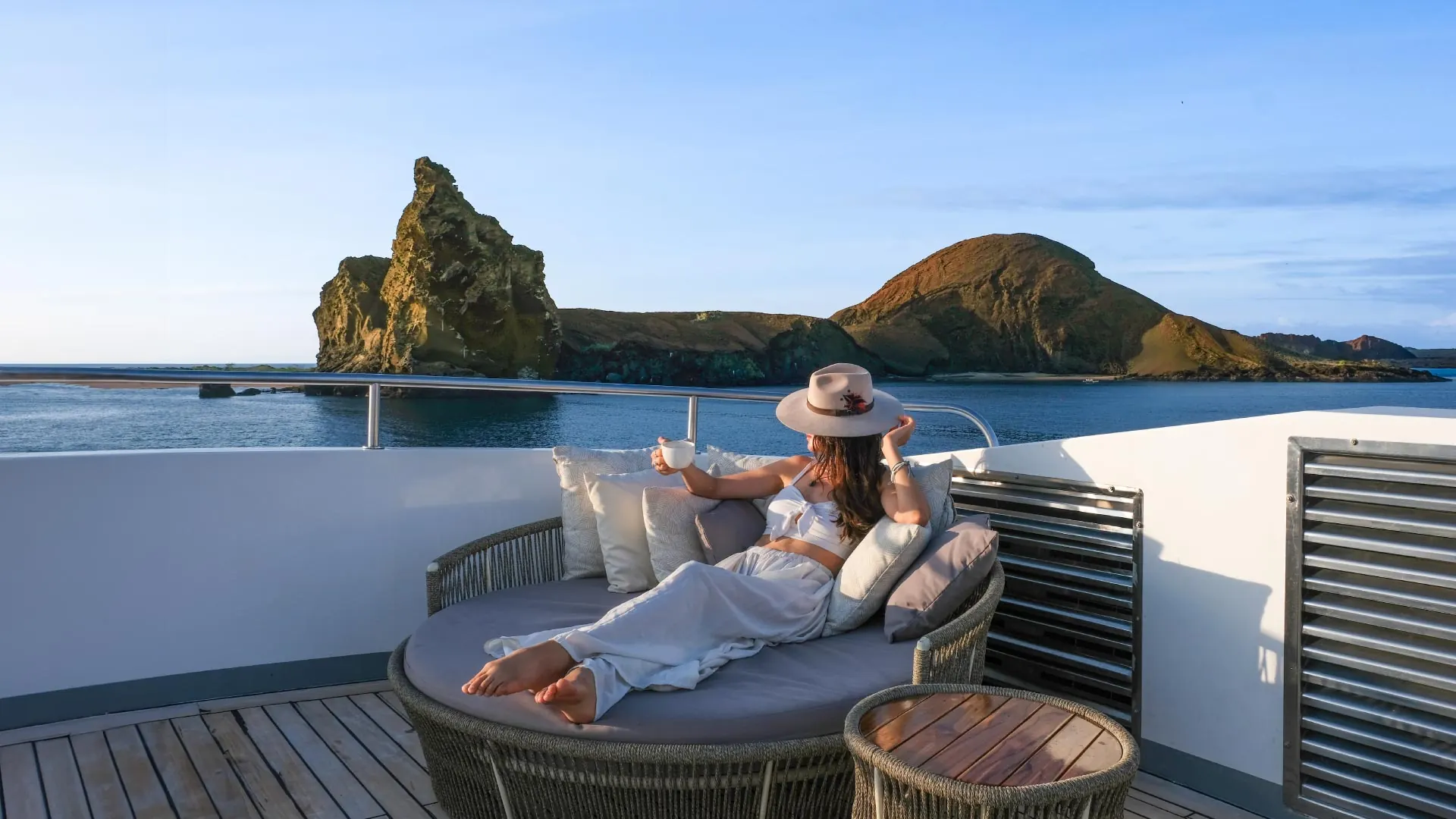 Relaxing on the Sun Deck